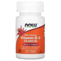 Now Foods, Vitamin D-3, High Potency, 10,000 IU, 120 Softgels