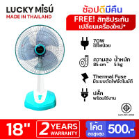 Lucky Misu พัดลมตั้งโต๊ะ 18 นิ้ว รุ่น LM 168 (สีชมพู)