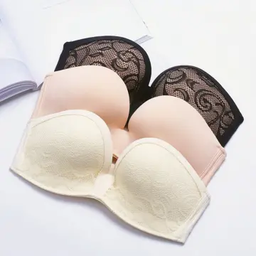 DACHAO Women Bras Fine Luxury Premium lingerie Korean Fashion Style  Wireless Soft Cup Bra with Smooth Surface Multiway & Stretchable Strip Bra  Half Cup Anti-Slip Bra Easy Wearing