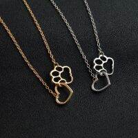 European and American Fashion Personality Hollow Out Geometry Simple Love Heart Shaped Titanium Steel Pendant Necklace Female