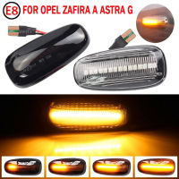 2Pcs สำหรับ Opel Zafira A 1999-2005 Astra G 1998-2009ด้านข้าง Marker กระจกกระพริบ LED แบบไดนามิกไฟเลี้ยว Blinker