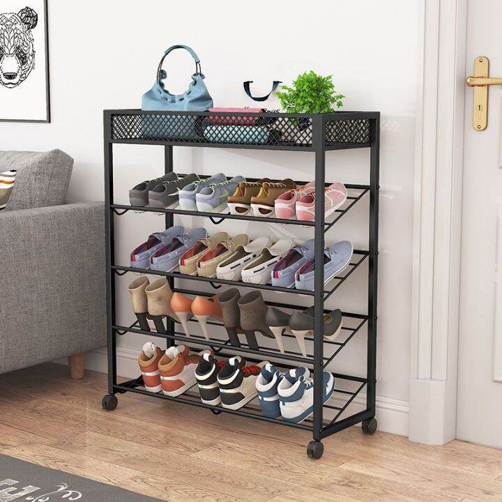 Shoe Rack Shoe Rack With Bench Shoe Rack Light Luxury Iron Shoe