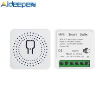 Aideepen Tuya รีเลย์มินิสวิตซ์ WiFi แบบ DIY สมาร์ทโฮมเมาส์สวิตช์ควบคุมแอปเสียงอัจฉริยะที่ซ่อนอยู่สวิตช์ทำงานร่วมกับ Alieax