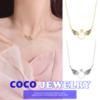 COCOJEWELRY 2022ใหม่ Angel Diamond Wing สร้อยคอ   หญิง