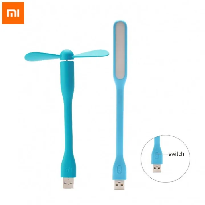 Xiaomi Mi Portable Fan สีฟ้า พัดลมUSB พัดลมพกพา | Lazada.co.th