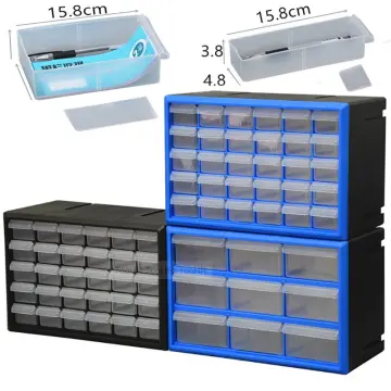 Drawer PP+PS Parts Storage Box Multiple Compartments Slot Hardware Box  Organizer Craft Cabinet Tools Components Container
