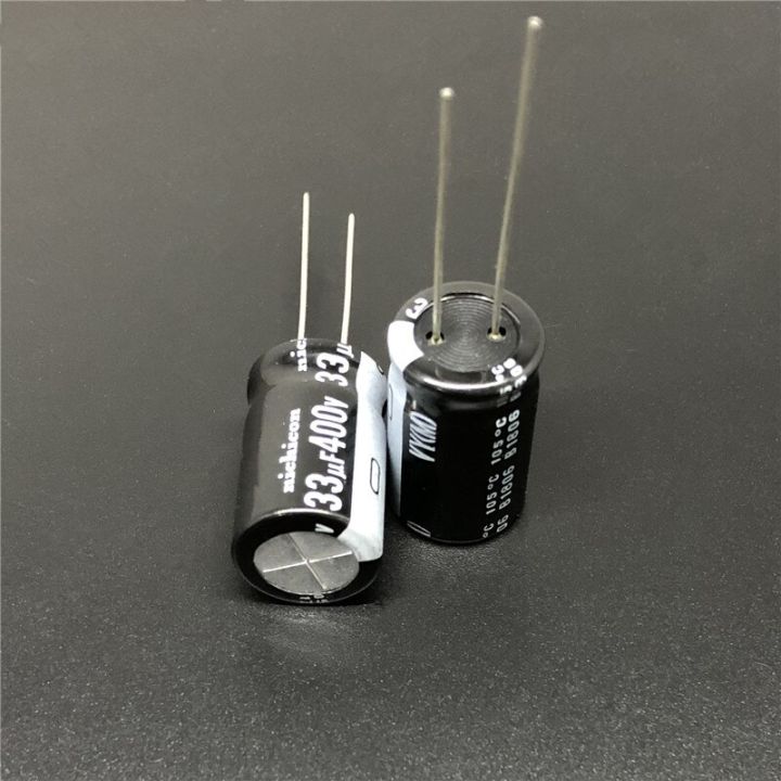 5pcs-50pcs-33uf-400v-nichicon-vy-series-12-5x20mm-wide-temperature-range-400v33uf-aluminum-electrolytic-capacitor