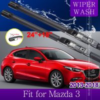 ใบมีดไม้เช็ดรถสำหรับ Mazda 3 BM BN 2013 ~ 2018 Axela กระจกหน้าที่ปัดน้ำฝนอุปกรณ์เสริมรถยนต์2014 2015 2016 2017