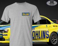 เสื้อยืด RACING เสื้อซิ่ง [เทา] [OHLINS]