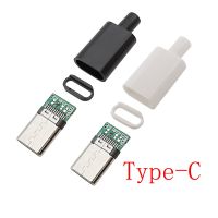 10Pcs Type-C USB 3.1 24 Pin Male Plug Welding Type Connector Jack Tail Terminals Type C Data Cable Interface Accessories RepairWires Leads Adapters