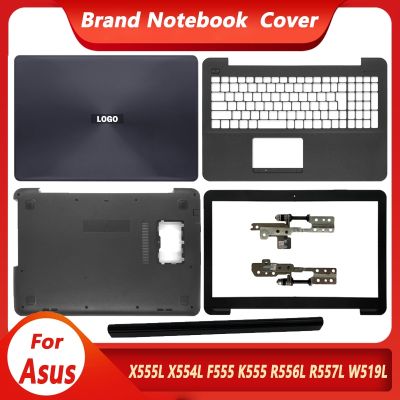 New For ASUS X555 X555L X554 F555 F555U K555 R556L LCD Back Cover Front Bezel Palmrest Bottom Case Hinges Hinge Cover Plastic