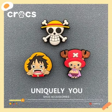 9 Shoe Charms for Crocs ONE PIECE Luffy Nami Chopper Robin Ace Franky Skull