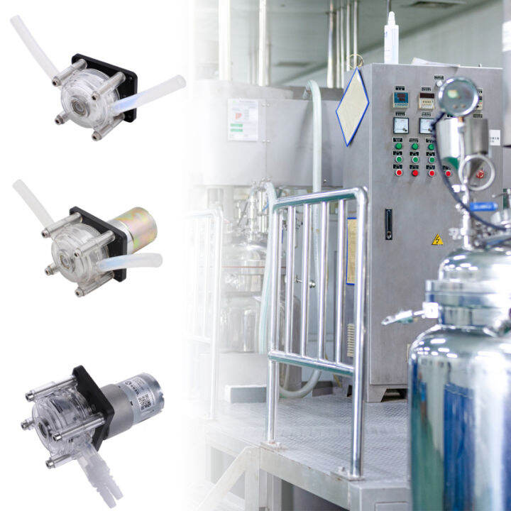 DC 12/24V peristaltic pump, large flow metering pump, vacuum aquarium laboratory analysis Lazada