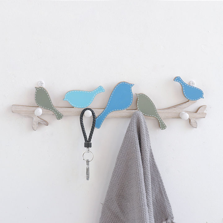 1pc-wall-mounted-garden-wooden-bird-hooks-household-decoration-kitchen-supplies-storage-behind-the-door-key-towel-coat-hat-rack