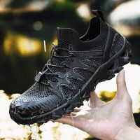 Mens Breathable Trekking Shoes Outdoor Hiking Sneakers Women Wading Aqua Water Shoes Mesh Quick Drying Sports Sneakers