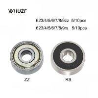 5/10PCS Ball Bearing 623rs zz 624rs 625zz RS 635ZZ 626zz RS ZZ 3D Printers Parts Deep Groove Flanged Pulley Wheel imprimante 3d