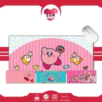 Kirby Extended Mouse Pad Design _ เกมส์ _ แผ่นรองโต๊ะ _ แผ่นรองเมาส์ยาว _ 3 มม. _ 5 มม