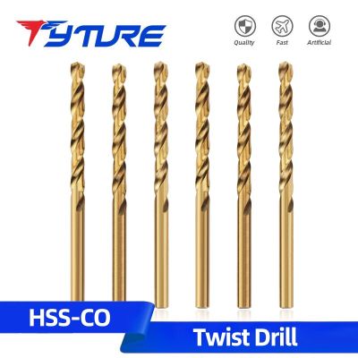 TYTURE M35 Twist Drill 1.0mm-3.0mm Cobalt Drill Bit Set สําหรับเหล็กและโลหะคอนกรีต Shank Tools Cobalt Drill Bit Set