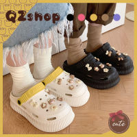 QZshop มาแรงง รองเท้ารัดส้น รองเท้าแตะผู้หญิงรองเท้ายางน้ำหนักเบา ใส่ลุยน้ำลุยฝนได้หมดไม่ต้องกลัวขาดง่ายจัดว่าคุ้มค่าคุ้มราคามากก