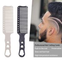 ₪ 1pc Pro Hair Comb Resin Material Hair Clipper Comb Anti-static Barber Hair Cutting Comb Hairdressing Flat Combs For Men