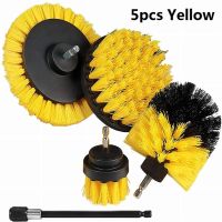 【CC】✁  Attachment Set Scrubber Cleaning Brushes with Extension for Car Tire Glass windows