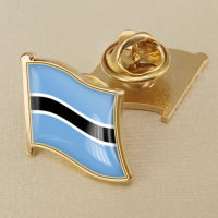 Botswana Botswanas National Flag, Crystal Resin Drop Badge, Brooch, Flag Badges of All Countries in the World All-metal Brooch Copper Brooch Collection