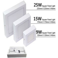 Surface LED Square Ceiling Light 9W 15W 25W LED Panel Light Down Light with driver AC85-265V AC110V220V LED Indoor Light