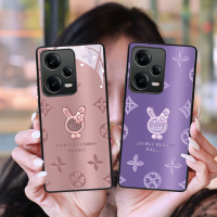 เคส Redmi Note 12 Pro 5G เคส Redmi Note 12 4G เคส Redmi Note 12 Pro + 5G เคส Redmi 12 4G หรูหราแก้วเหลวเคสกันกระแทกกระต่ายและเคสโทรศัพท์กันตก