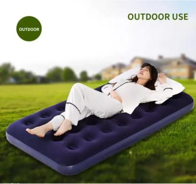 จัดส่งจากท้องถิ่น🔥 ที่นอนเป่าลม Inflatable Single Air Bed Mat ที่นอนแบบเตียงเดี่ยว ที่นอนกำมะหยี่ นอนสบาย ไม่ปวดหลัง 191*73*22ซม