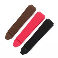 “：{ 21Mm 24Mm Resin Watchband Soft Silicone Bracelet Men Watches Accessories Wristband Replace For Hublot Watch Strap