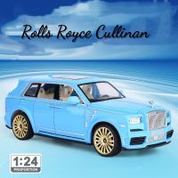 【MagicT】1:24 Scale Rolls Royce Cullinan รถโมเดลโลหะผสมสังกะสี W/fig &amp; Sound &amp; Light &amp; Pull-Back Function Die Cast ของเล่นของขวัญคอลเลกชันสำหรับเด็กผู้ชาย