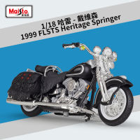 Maisto 1:18 Harley 1999 Flsts Heritage Softail Springer Emulational Car Model