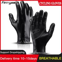 hotx【DT】 Riding Cycling Gloves Warm MenS Pu Leather Non-Slip Ski