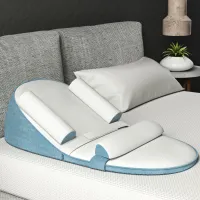 [COD]Baby Milk Spilt ป้องกัน Ramp Mat ให้อาหารทารกแรกเกิด Spine Care Milk Spilt Choking Pillow Babies Bed Medium-Baby Bed Portable Lounger Nest Bed Cot Baby Swaddle Co-Sleeping,Breastfeed