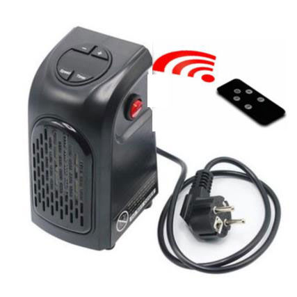 400W Electric Wall Heater Mini Portable Plug-in Personal Space Warmer for Indoor Heating Camping Any Place Adjustable Thermostat