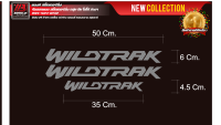 ชุดสติ๊กเกอร์ WILDTRAK ติด FORD  ชุดละ 109.- ขนาด 50 x 6 Cm สี ดำ , ขาว , เทา