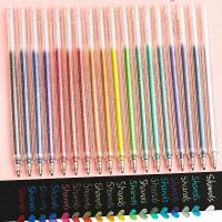 18Pcs/set Kawaii 1.0mm Glitter Gel Pen Color Changing Flash Marker Drawing Pen Highlighter For Girl Kids School Cute Stationery Highlighters Markers