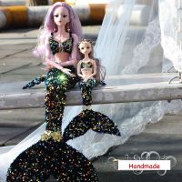 60CM Handmade Mermaid BJD Fashion Royalty Dolls Princess Swim Dresses Doll DIY Baby Born 43cm Ob11 Body Wig Clothes Doll fo Girl