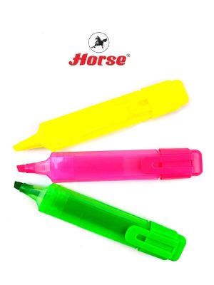 Horseตราม้า ปากกาเน้นข้อความ รุ่น NO BRAND จำนวน 1 ด้าม (ด่วน!! ซื้อ 1 ด้าม แถม 1 ด้าม)