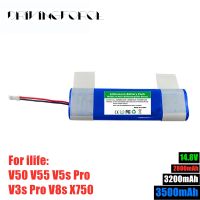 Genuine 14.8V 2600mah 3500Mah 18650 Lithium Battery For ILIFE V3s Pro V50 V5s Pro V8s X750 Robot Vacuum Cleaner Battery