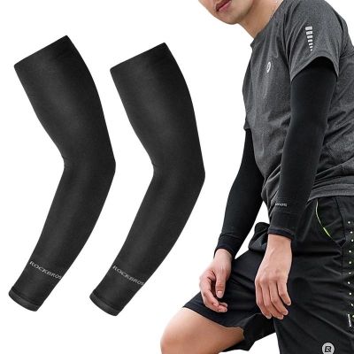 Sun UV Protection Cycling Arm Sleeves Black White Breathable Elastic Arm Compression Running Camping Hiking Cool Long Arm Cover