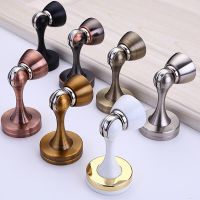 Door Stopper Suction No Punching Stainless Steel Magnetic Floor Suction Invisible Stainless Steel Adjustable Magnetic Door Stop Door Hardware Locks