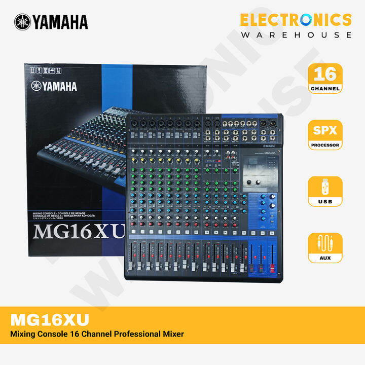 Yamaha MG16XU Mixing Console 16 Channel Professional Mixer with Effect