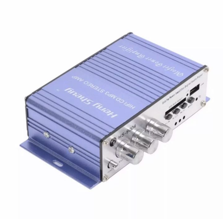 เครื่องขยายเสียงมอเตอร์-ไซค์-รถยนต์-เรือ-dc12v-400วัตต์-usb-sd-amplifier-2ch-รุ่น-hs-9004