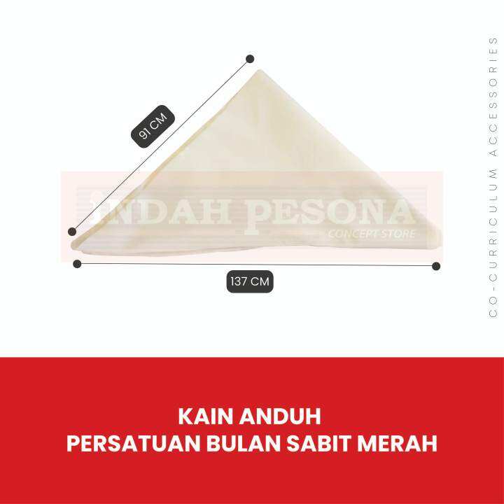 KAIN ANDUH PERSATUAN BULAN SABIT MERAH (PBSM) | Lazada