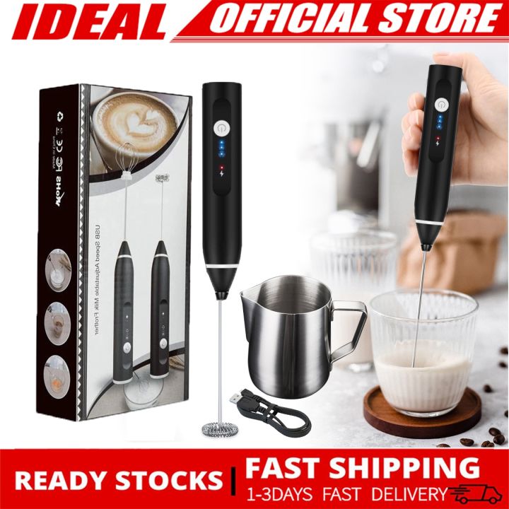 Electric Milk Frothers Handheld Wireless Blender USB Mini Coffee Maker