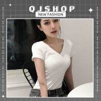 QJshop เสื้อยืดคอวีสีสันคุมพื้น☔️ใส่แล้วไม่วัดพื้นสินค้าดีราคาไม่แรงคุณภาพค้ำโลก?ราคากำลังดีรีบมาซื้อเลยจะดีกว่านะ