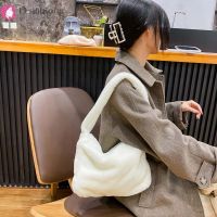 Fashion Animal Pattern Shoulder Underarm Bag Women Plush Top-handle Handbag