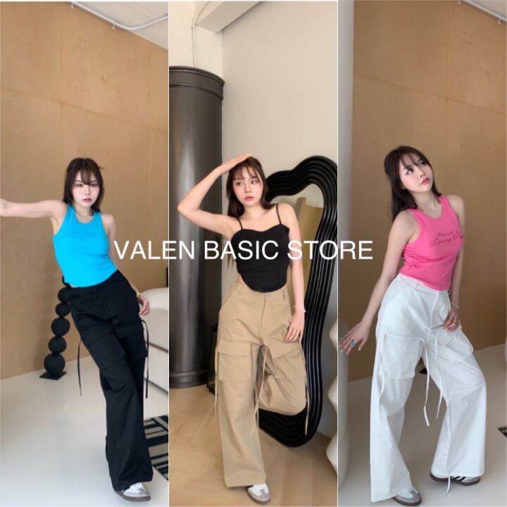 พร้อมส่ง-กางเกง-cargo-pant-สุดฮิต-ป้าย-valen-basic-store-รุ่นกระเป๋าหน้า