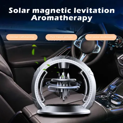 Maglev Rotating Sky City Car Perfume Oil Diffuser Air City Car Diffuser To Distribute Fragrance For Car Office